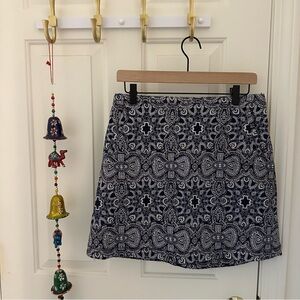 Hollister NWT Navy and White Patterned Women's Skirt
